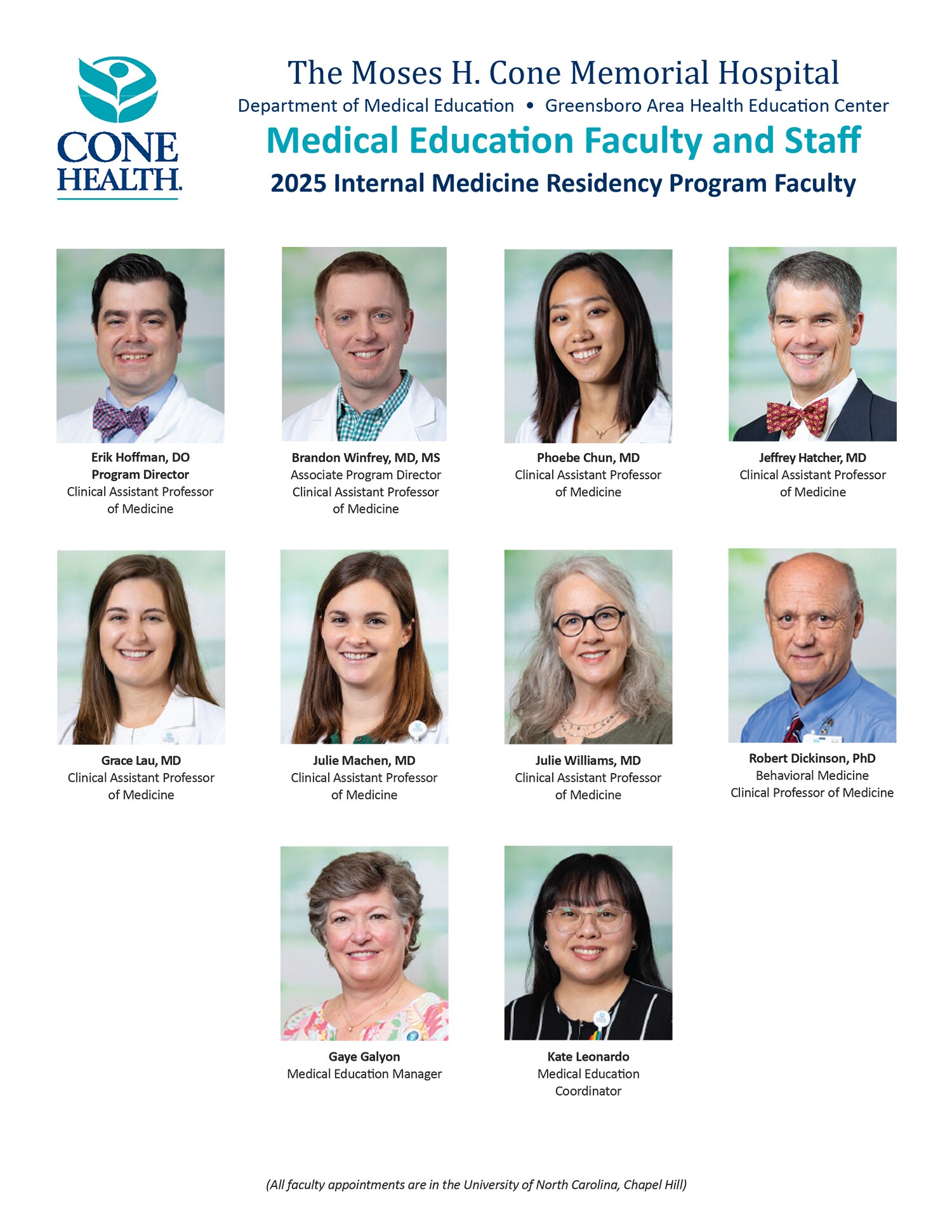 Internal Medicine Residency Faculty