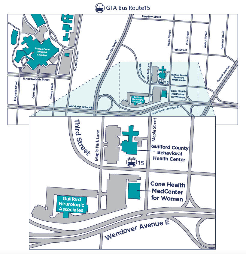 MedCenter for Women Map