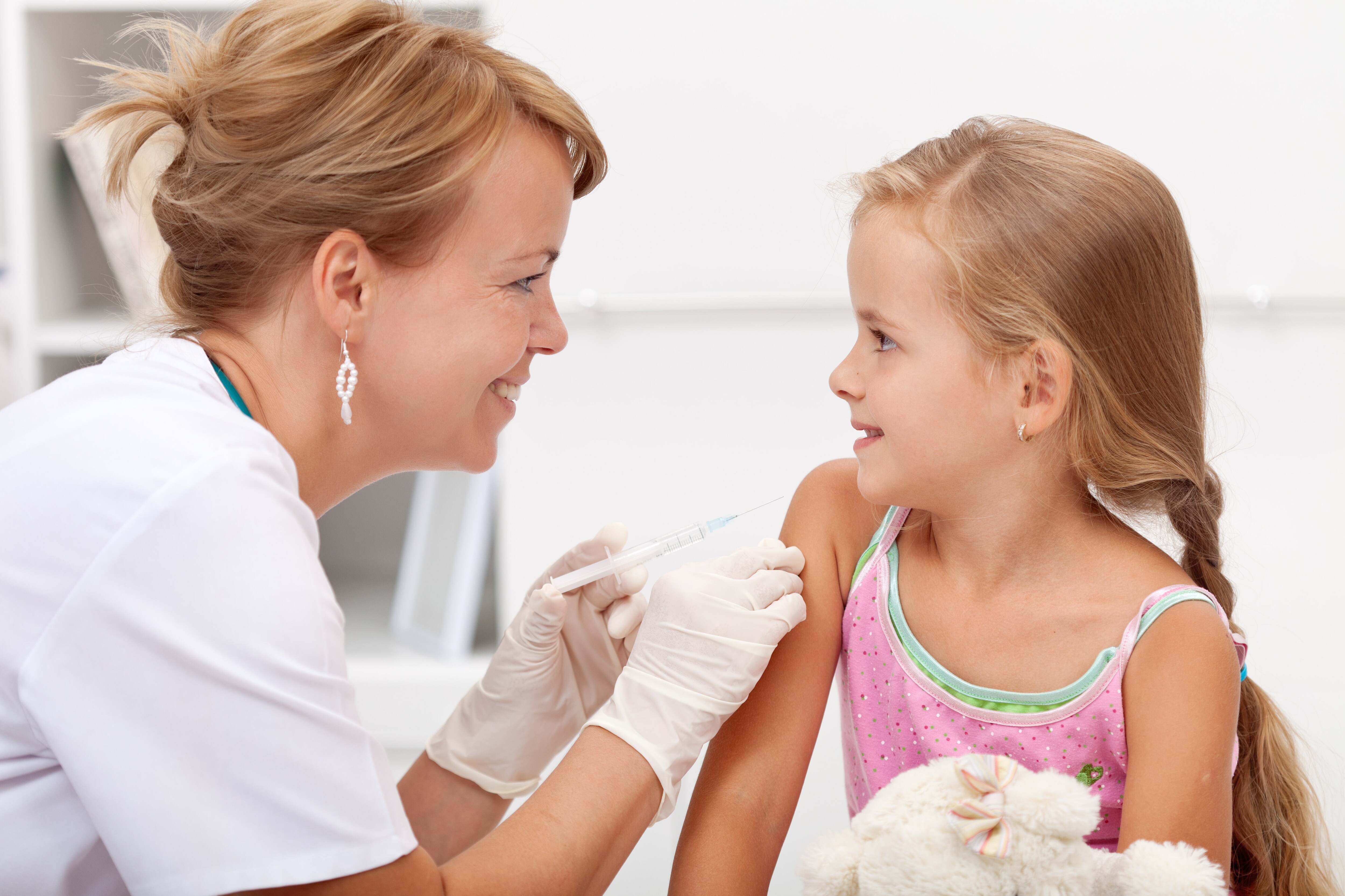 Child Getting Flu Shjot