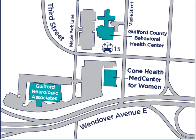 MedCenter for Women Map